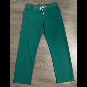 Figs Livingston Scrub Pants Medium - Hunter Green